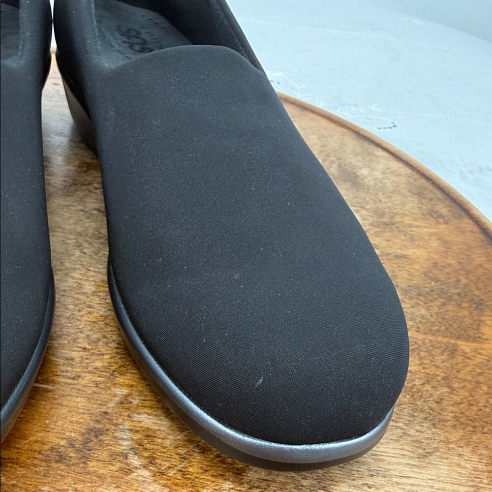 SAS Shoes Wm 9 M Bliss Black Comfort Wedge Slip On Loafer Tripad - Picture 4 of 12